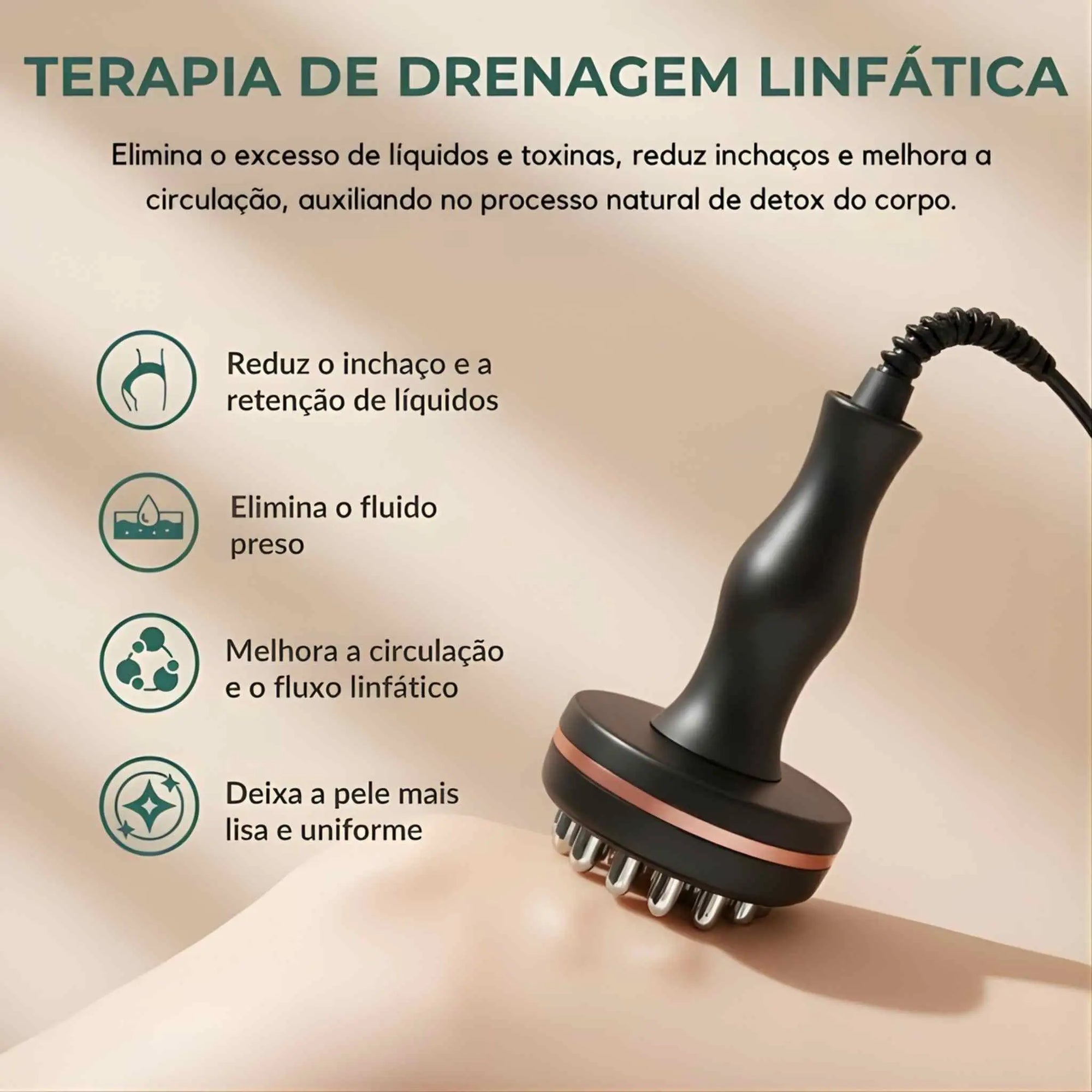 Aparelho de Drenagem Linfática e Anti-Celulite