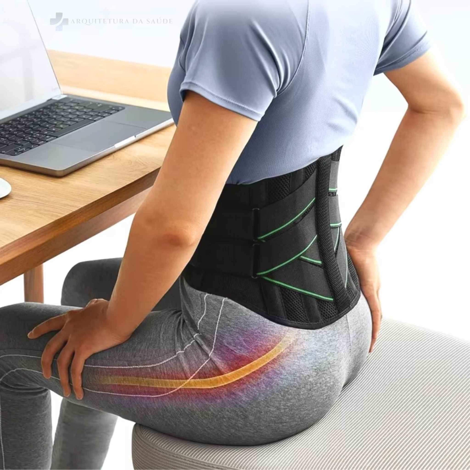 Lordoc - Cinto para Dor Lombar com Hastes