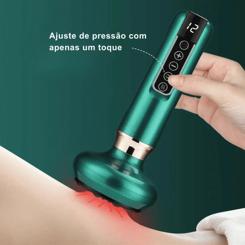 Massageador de Ventosa Elétrico com Infravermelho