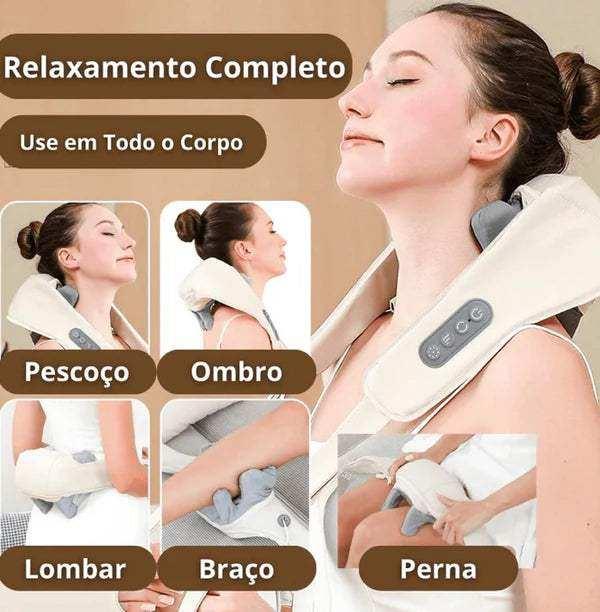 Massageador Elétrico para Pescoço e Ombros