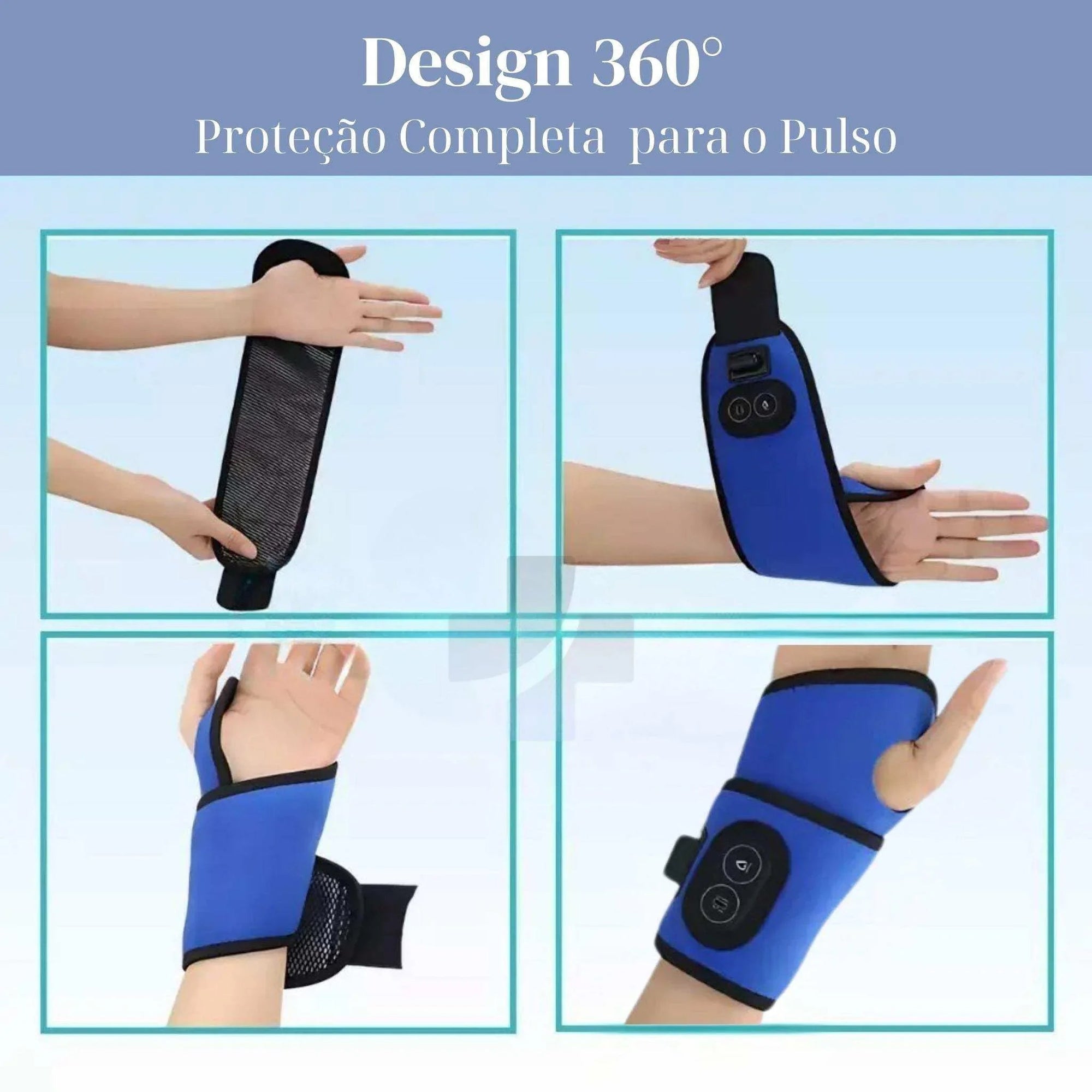 Munhequeira de Pulso Magnética com Aquecimento