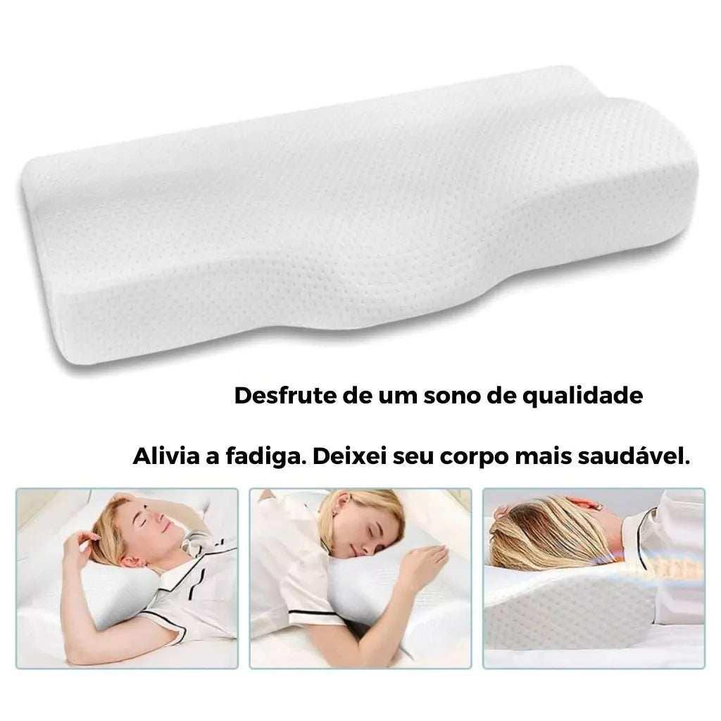 Travesseiro Ortopédico Cervical em Forma de Borboleta
